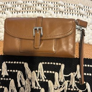 Coach wristlet leather wallet